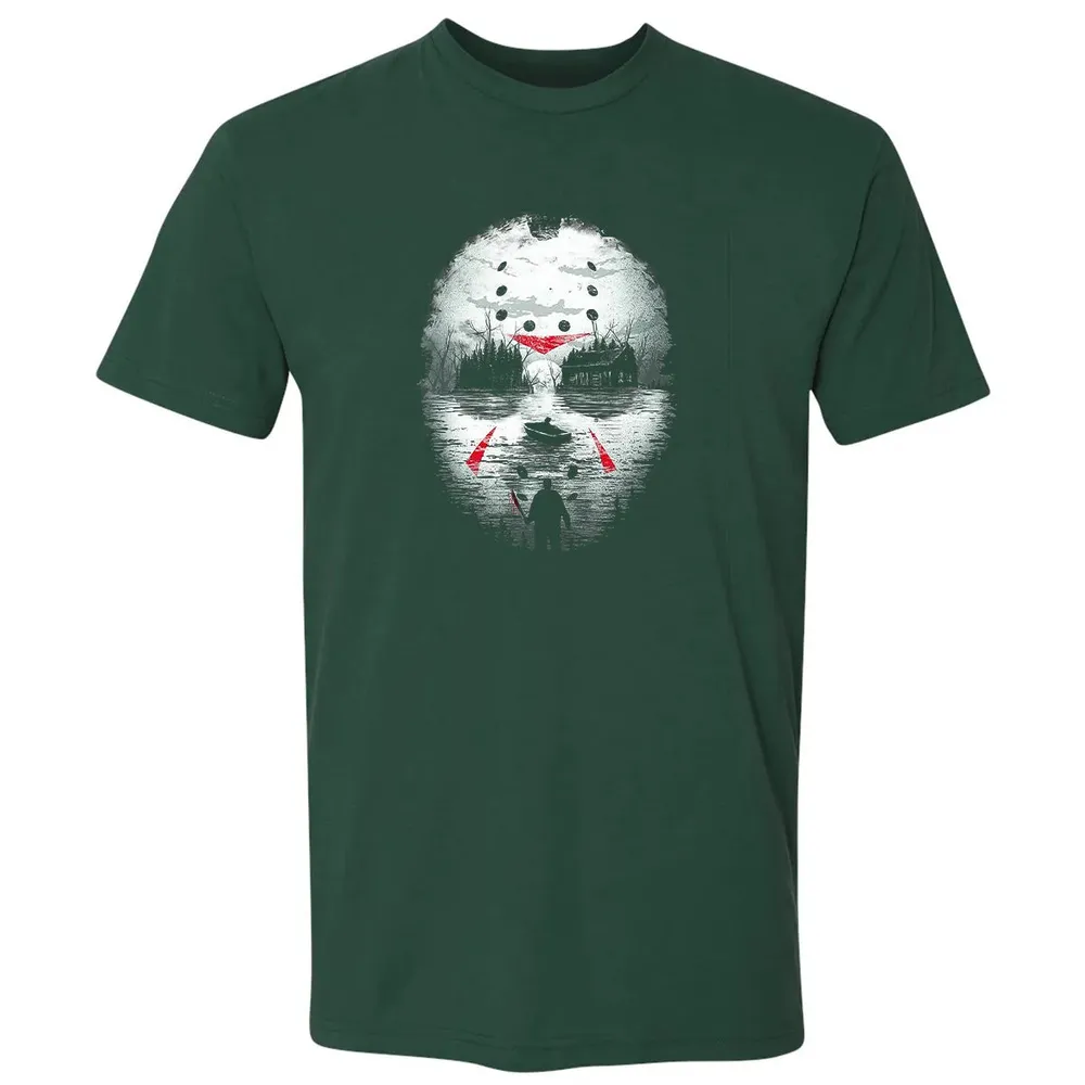 Jason Halloween Mask Horror  Graphic 13th Friday Funny Gift Premium Unisex T-shirt - 12