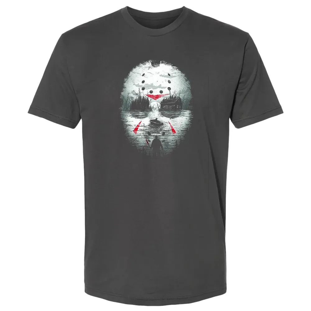 Jason Halloween Mask Horror  Graphic 13th Friday Funny Gift Premium Unisex T-shirt - 8
