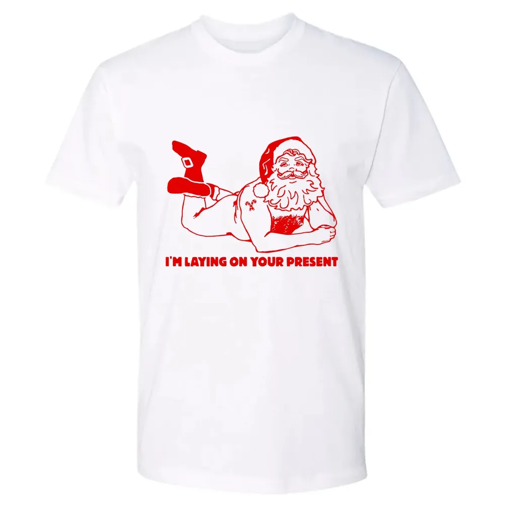 I'm laying on your present Premium Unisex T-shirt - 4