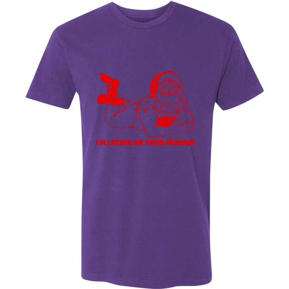 I'm laying on your present Premium Unisex T-shirt - 7