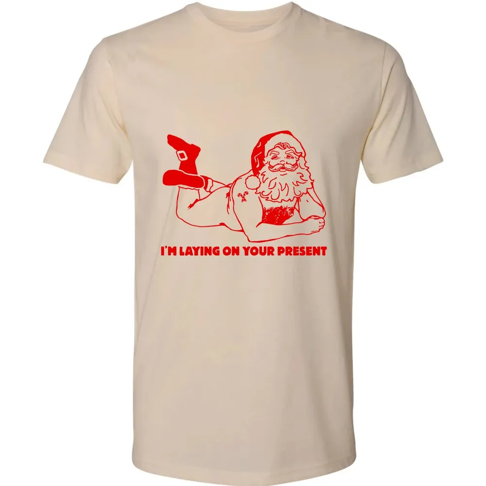 I'm laying on your present Premium Unisex T-shirt - 13