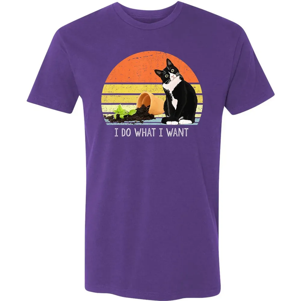 cat destroying plants funny cat plant lover Chonk Cat Premium Unisex T-shirt - 7