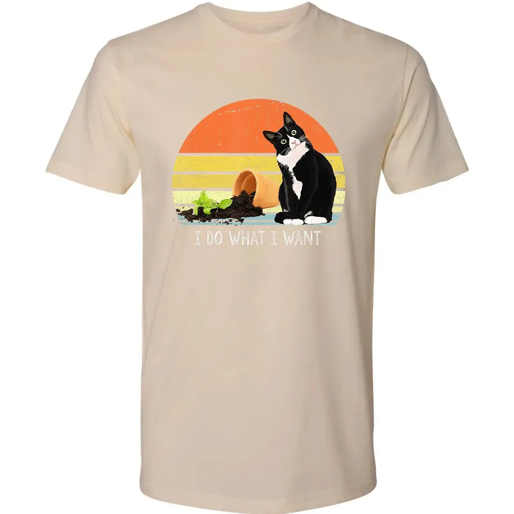 cat destroying plants funny cat plant lover Chonk Cat Premium Unisex T-shirt - 13
