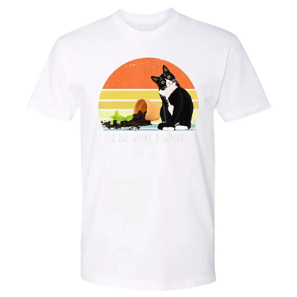 cat destroying plants funny cat plant lover Chonk Cat Premium Unisex T-shirt - 4