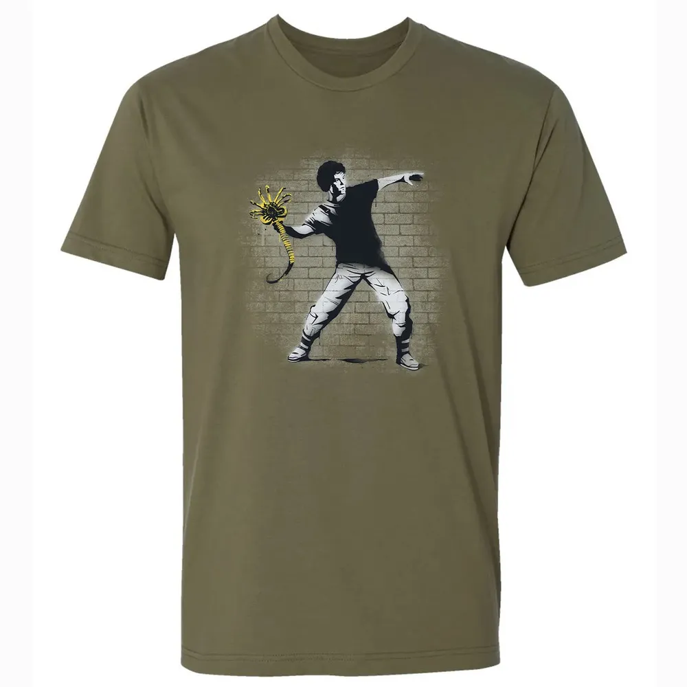 Alien Thrower Premium Unisex T-shirt - 5
