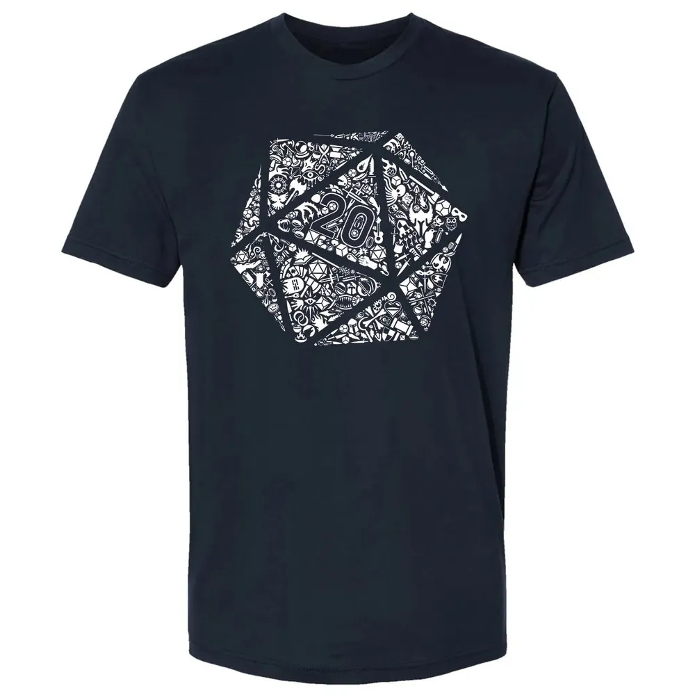 Mosaic D20 Premium Unisex T-shirt - 2