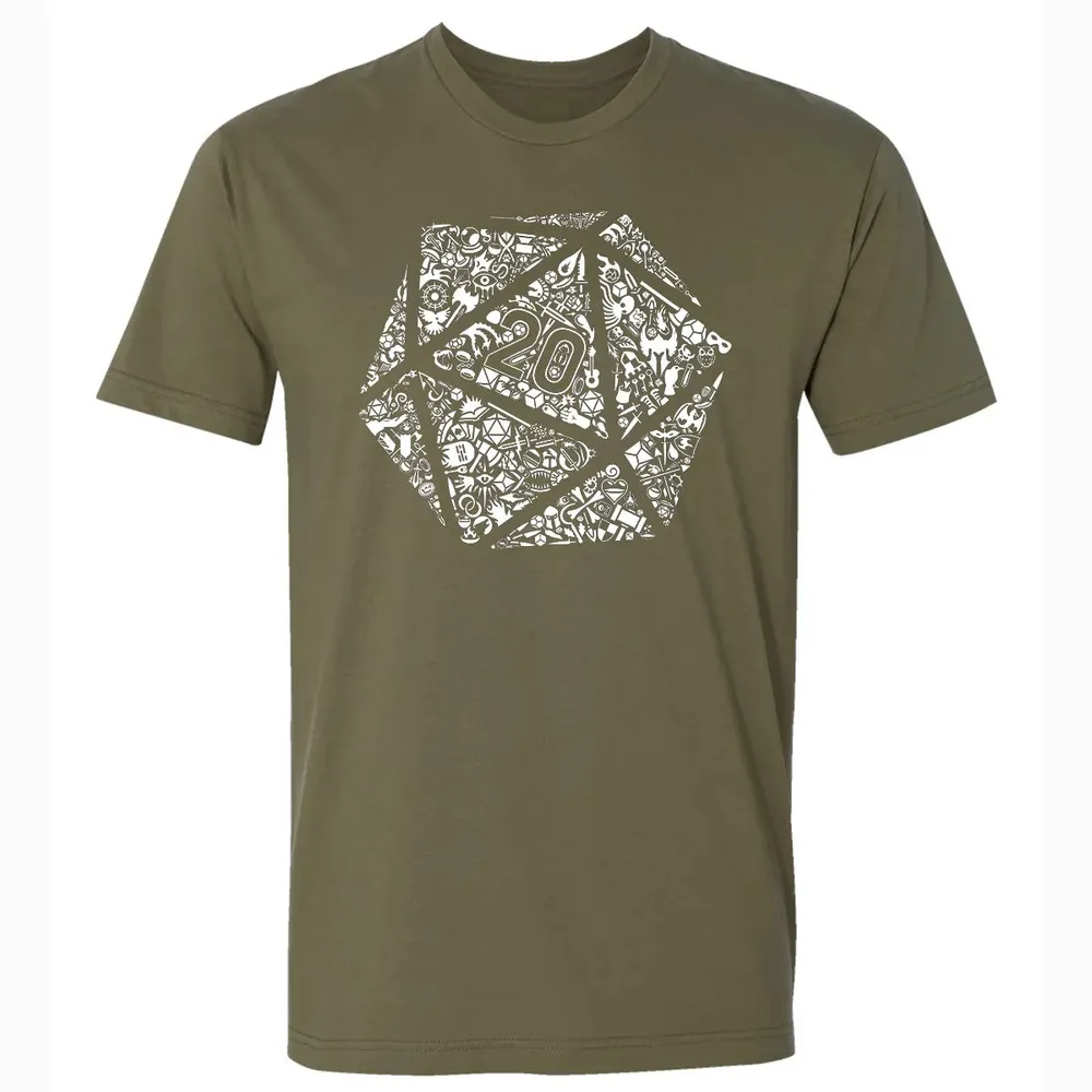 Mosaic D20 Premium Unisex T-shirt - 5
