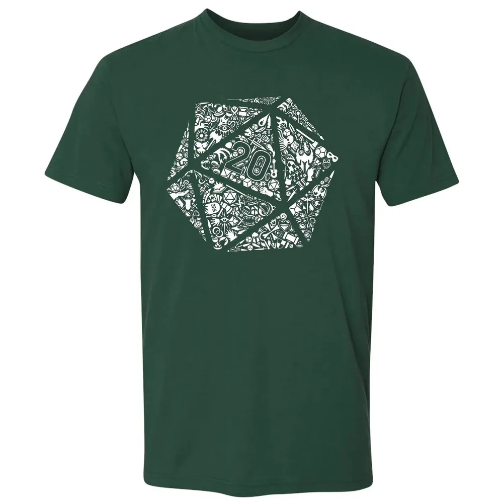 Mosaic D20 Premium Unisex T-shirt - 12