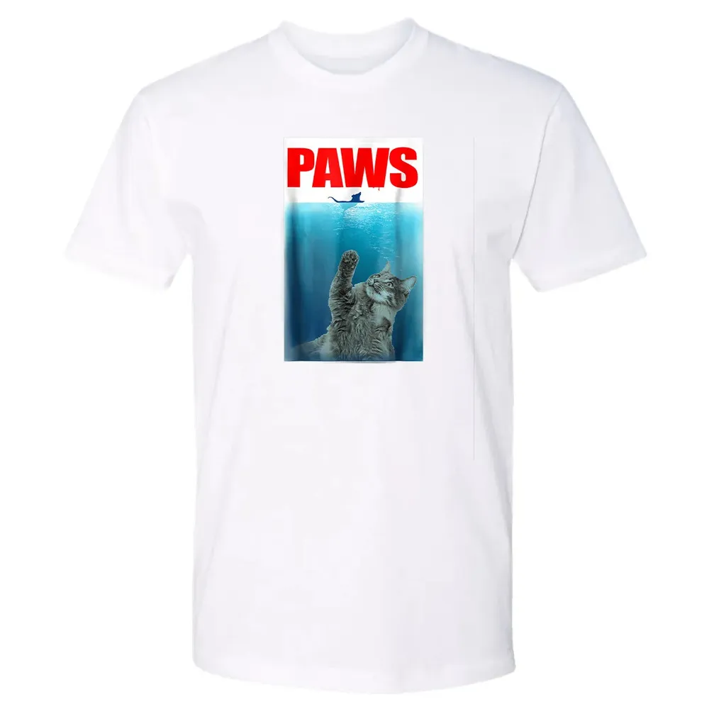 Paws Cat and Mouse  Cute Funny Cat Lover Premium Unisex T-shirt - 4