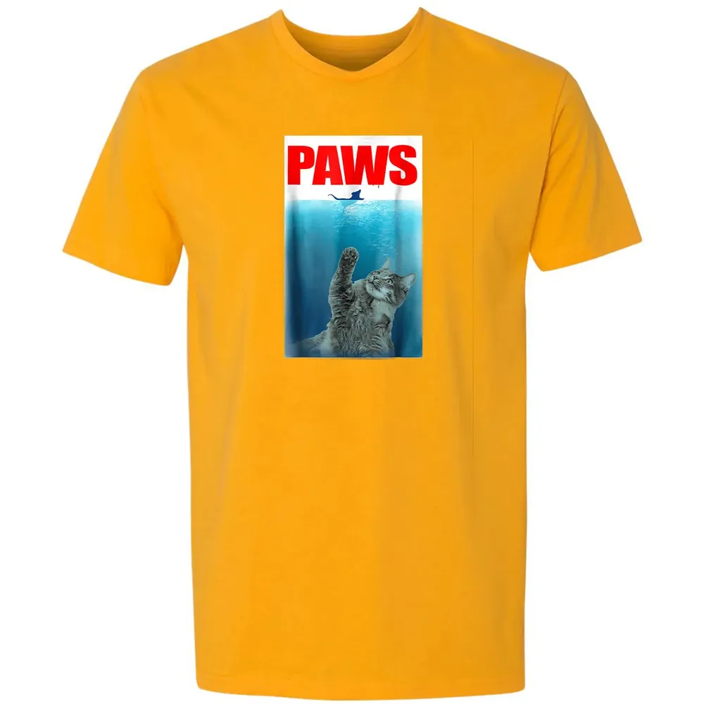 Paws Cat and Mouse  Cute Funny Cat Lover Premium Unisex T-shirt - 11