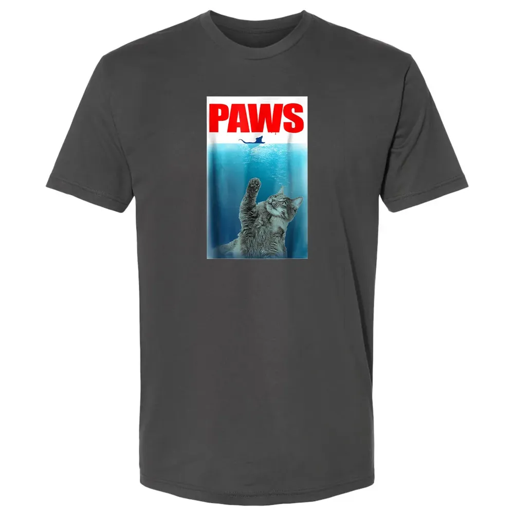 Paws Cat and Mouse  Cute Funny Cat Lover Premium Unisex T-shirt - 8