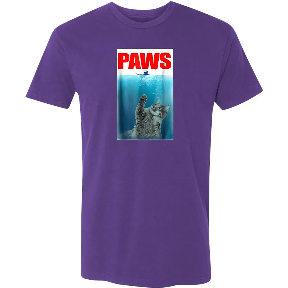 Paws Cat and Mouse  Cute Funny Cat Lover Premium Unisex T-shirt - 7
