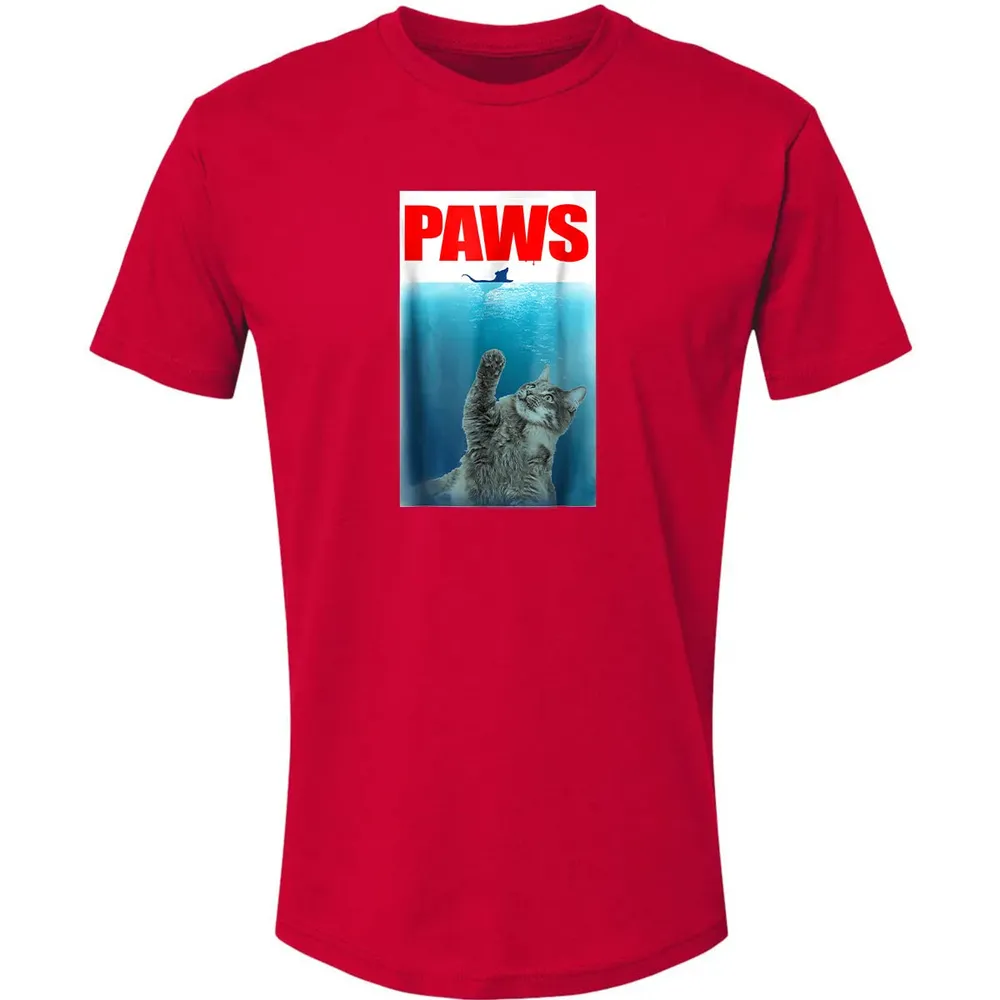 Paws Cat and Mouse  Cute Funny Cat Lover Premium Unisex T-shirt - 6