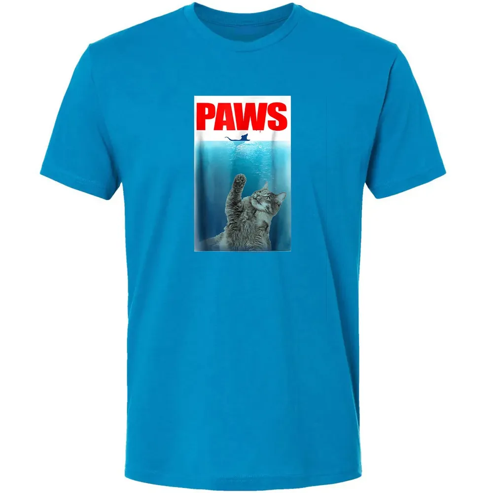 Paws Cat and Mouse  Cute Funny Cat Lover Premium Unisex T-shirt - 15