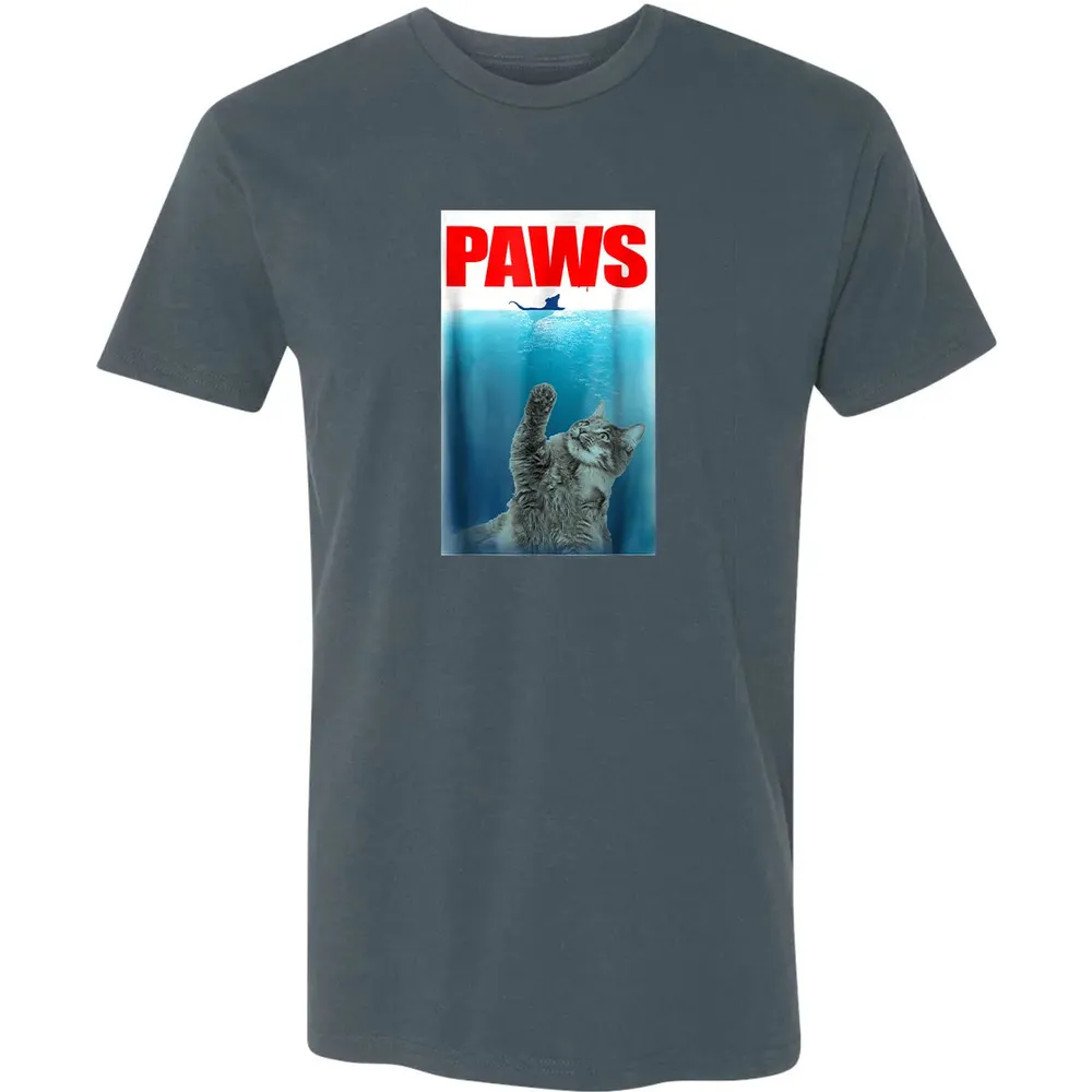 Paws Cat and Mouse  Cute Funny Cat Lover Premium Unisex T-shirt - 14