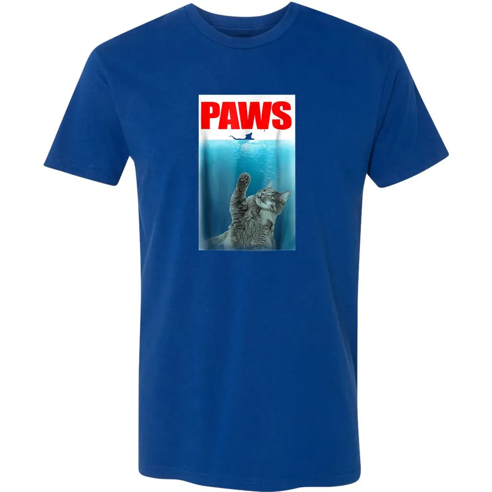 Paws Cat and Mouse  Cute Funny Cat Lover Premium Unisex T-shirt - 10