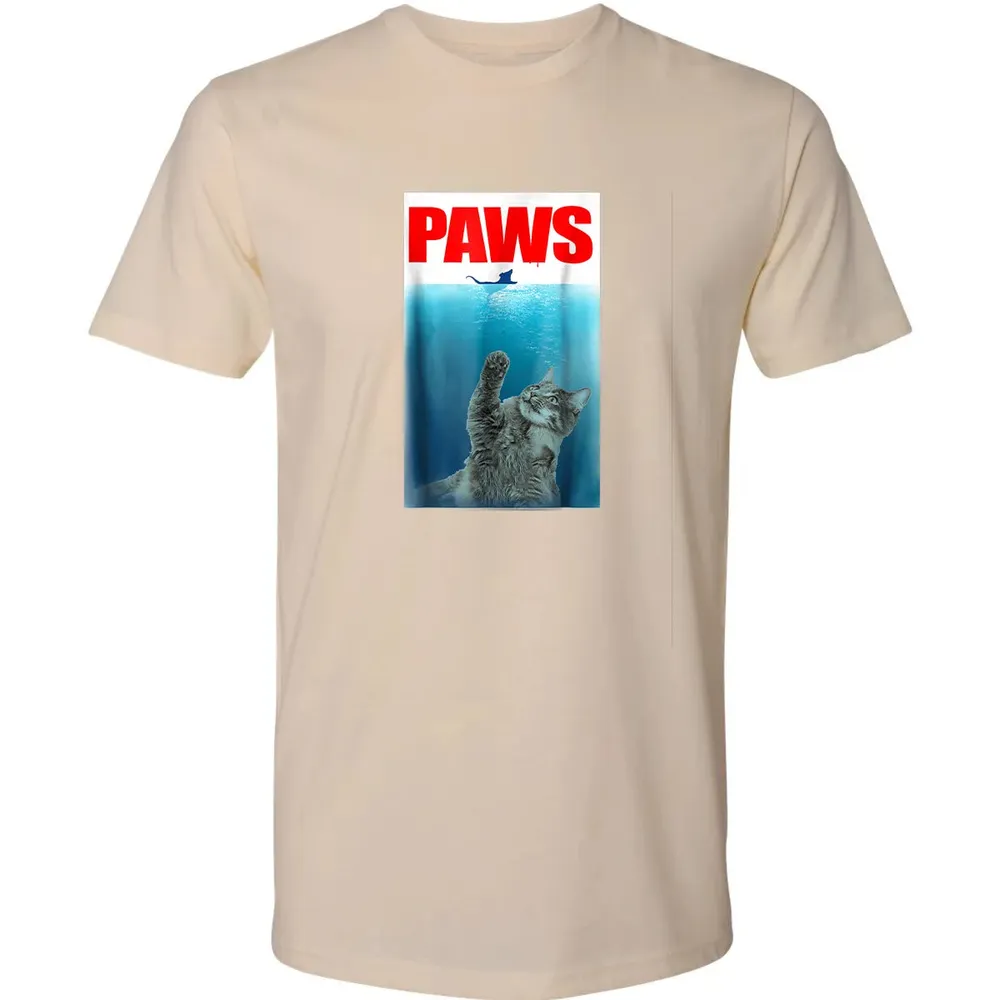 Paws Cat and Mouse  Cute Funny Cat Lover Premium Unisex T-shirt - 13
