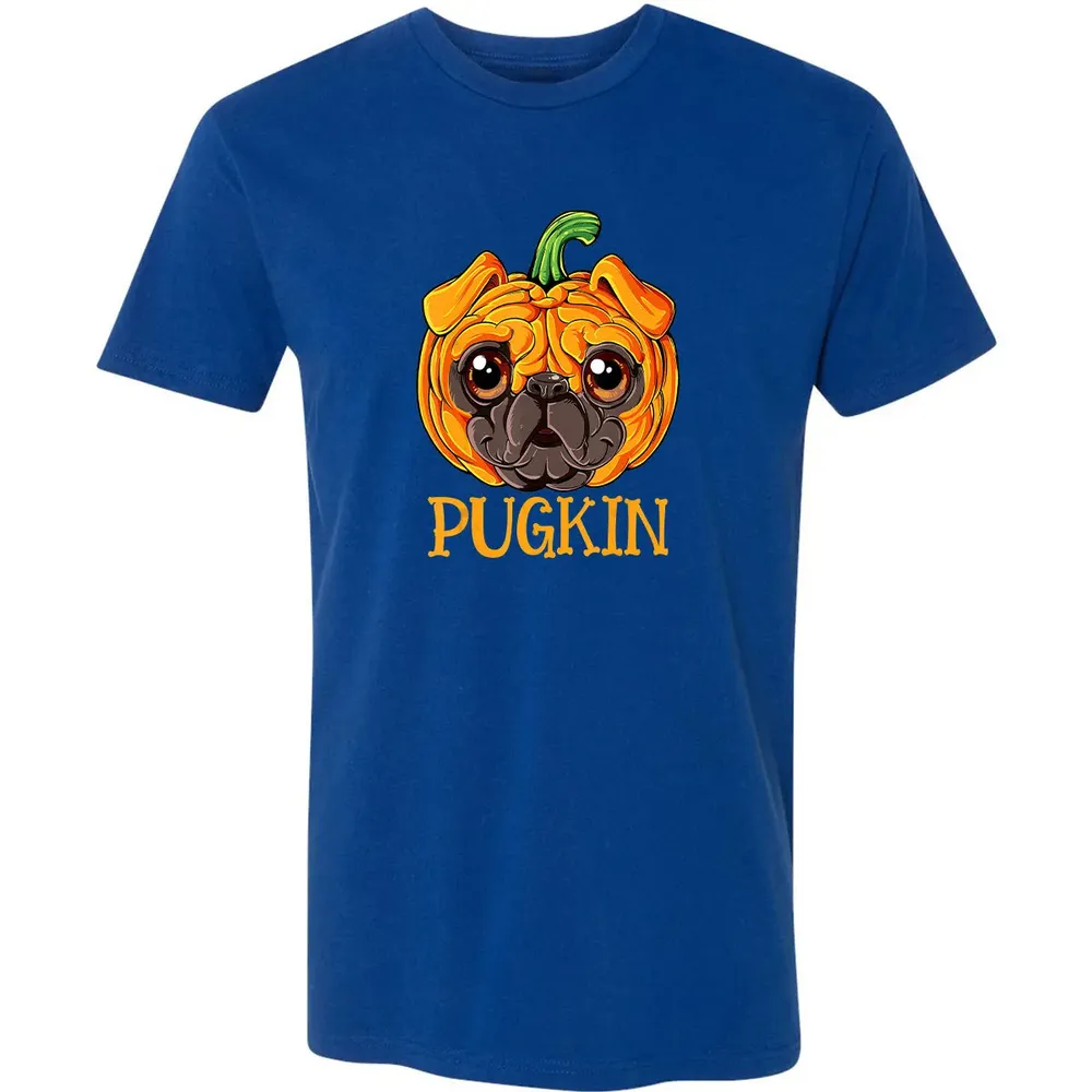 Pugkin Pug Pumpkin  Halloween Kids Boys Thanksgiving Premium Unisex T-shirt - 10