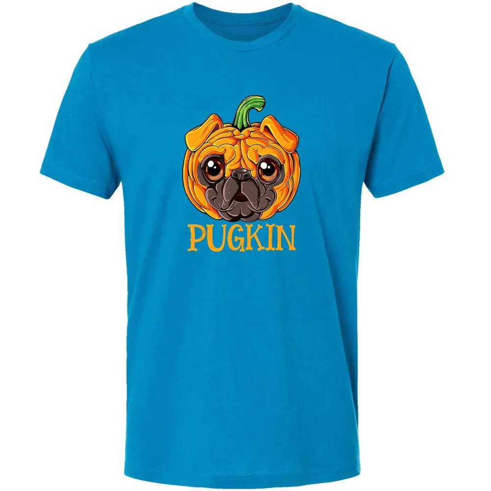 Pugkin Pug Pumpkin  Halloween Kids Boys Thanksgiving Premium Unisex T-shirt - 15