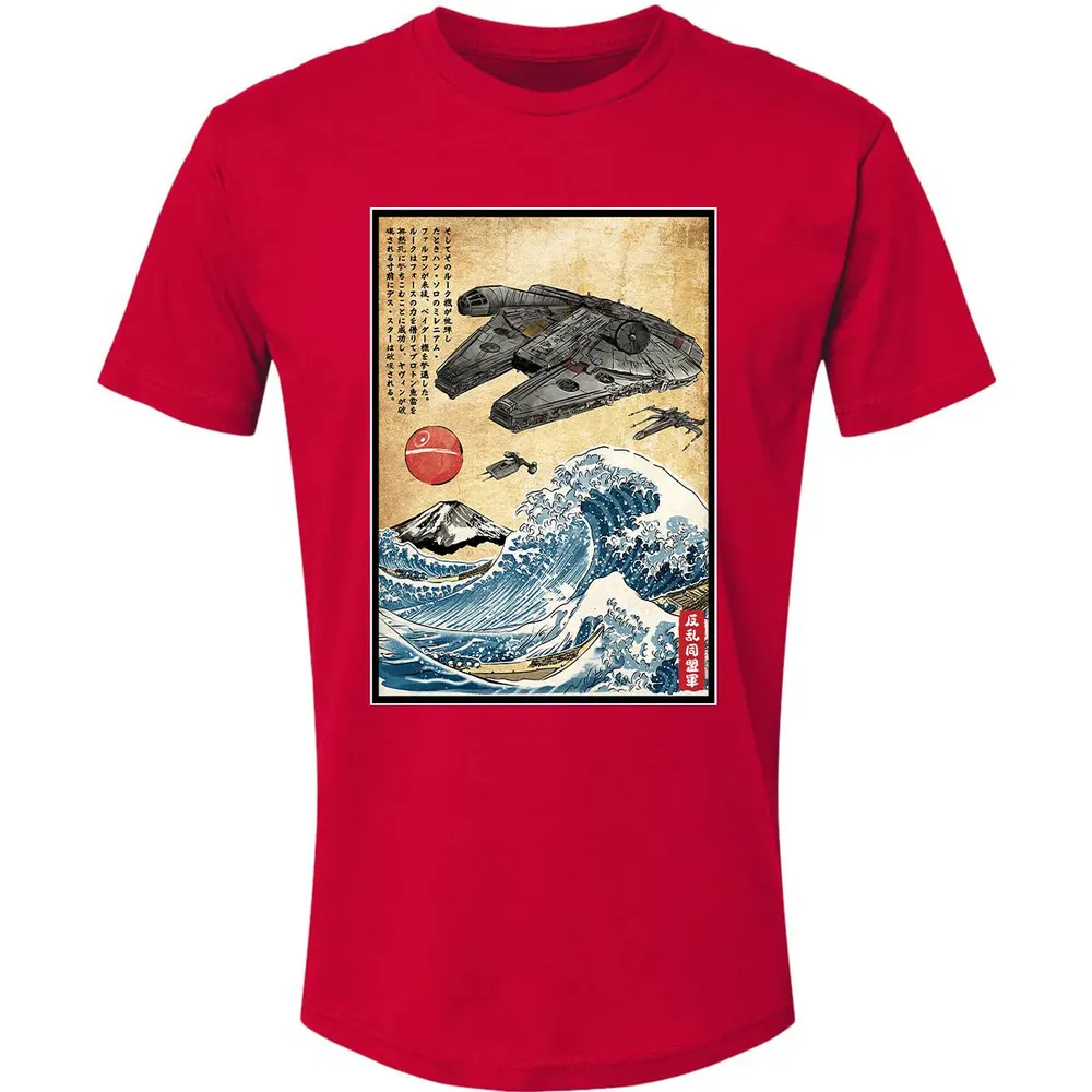Rebels in Japan woodblock Premium Unisex T-shirt - 6