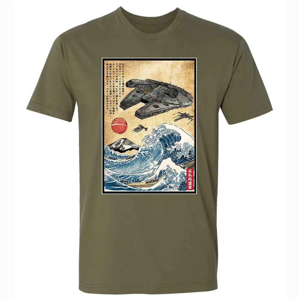 Rebels in Japan woodblock Premium Unisex T-shirt - 5