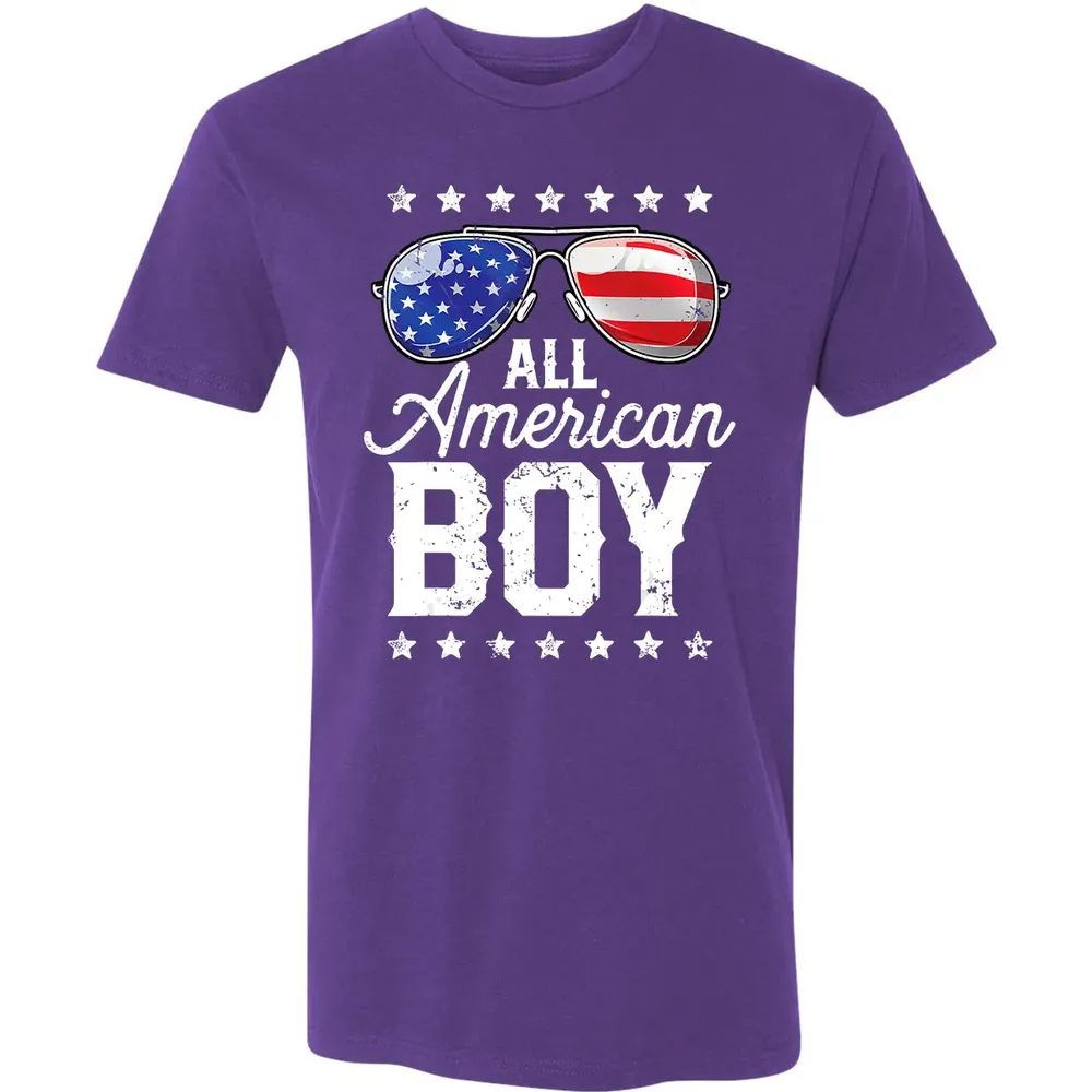 All American Boy 4th of July  Boys Kids Sunglasses Premium Unisex T-shirt - 7