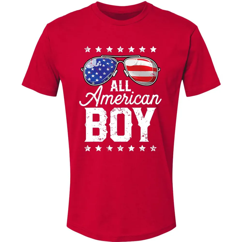 All American Boy 4th of July  Boys Kids Sunglasses Premium Unisex T-shirt - 6