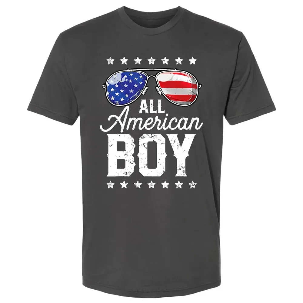 All American Boy 4th of July  Boys Kids Sunglasses Premium Unisex T-shirt - 8