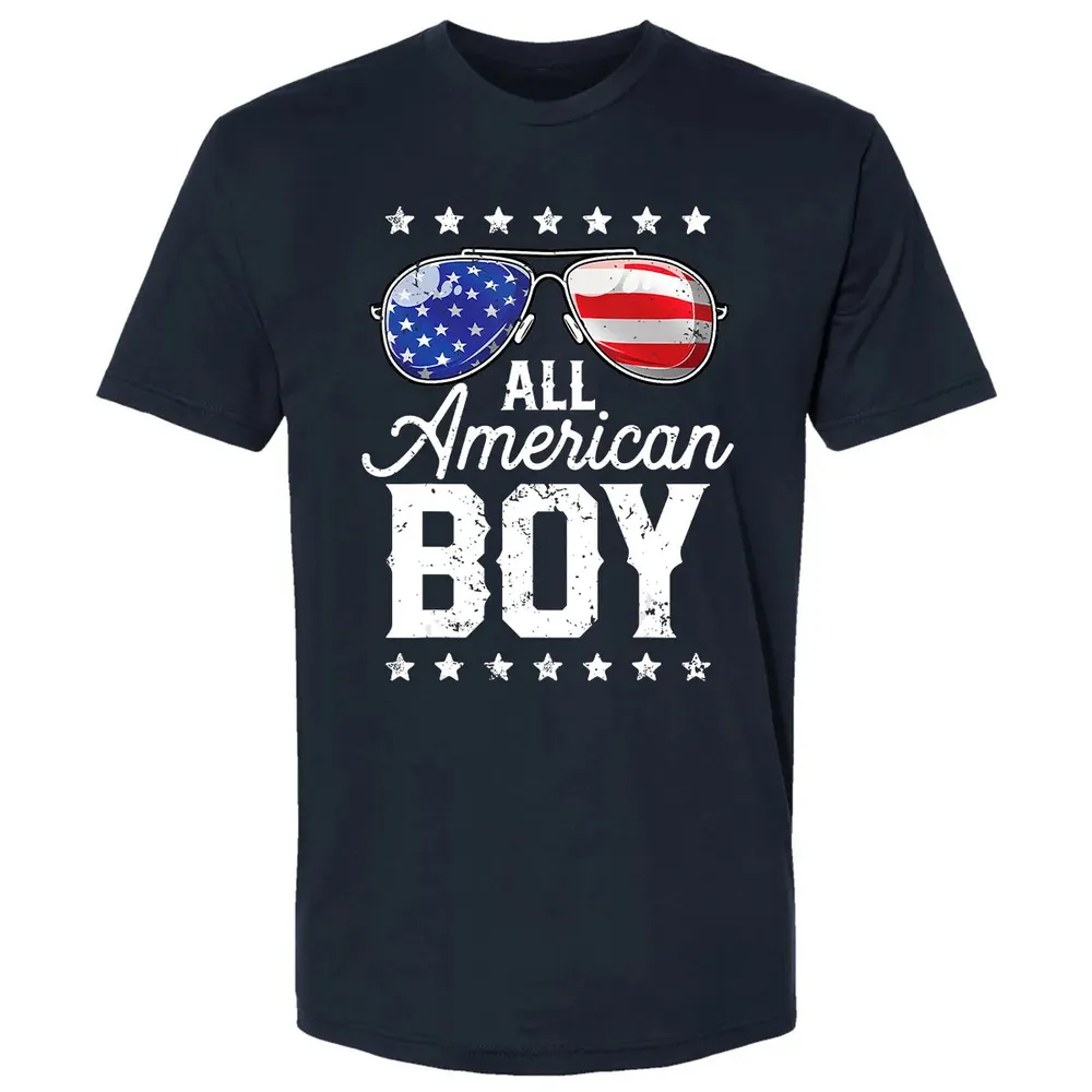 All American Boy 4th of July  Boys Kids Sunglasses Premium Unisex T-shirt - 2