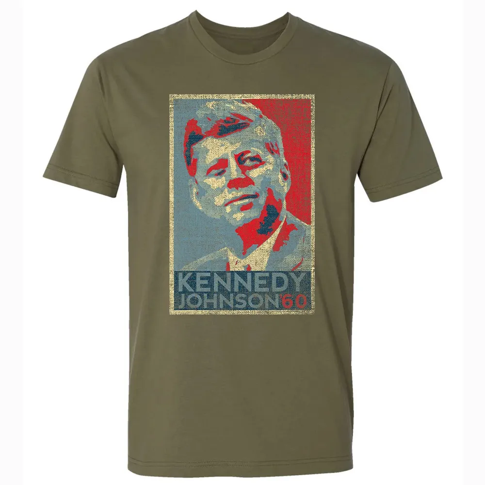 Kennedy Johnson 1960 Retro Campaign 4th Of July President Premium Unisex T-shirt - 5