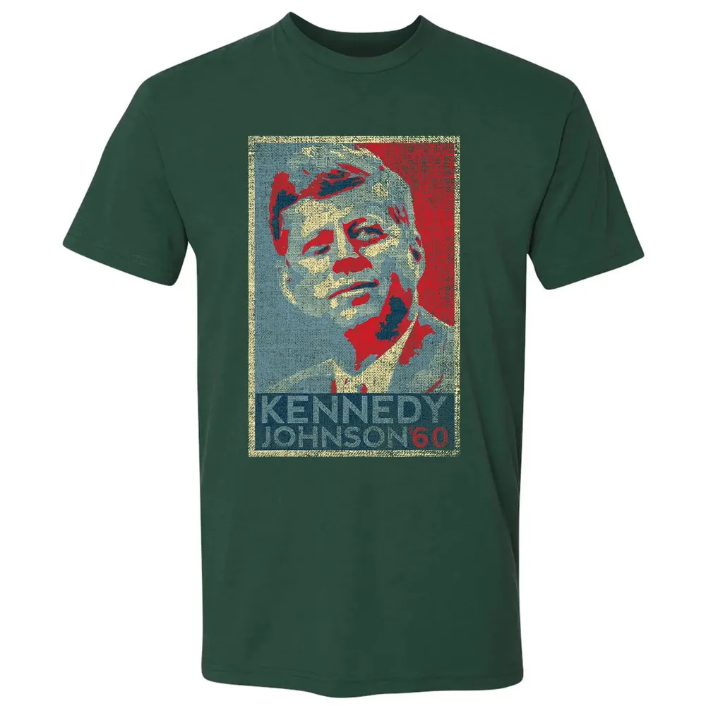 Kennedy Johnson 1960 Retro Campaign 4th Of July President Premium Unisex T-shirt - 12