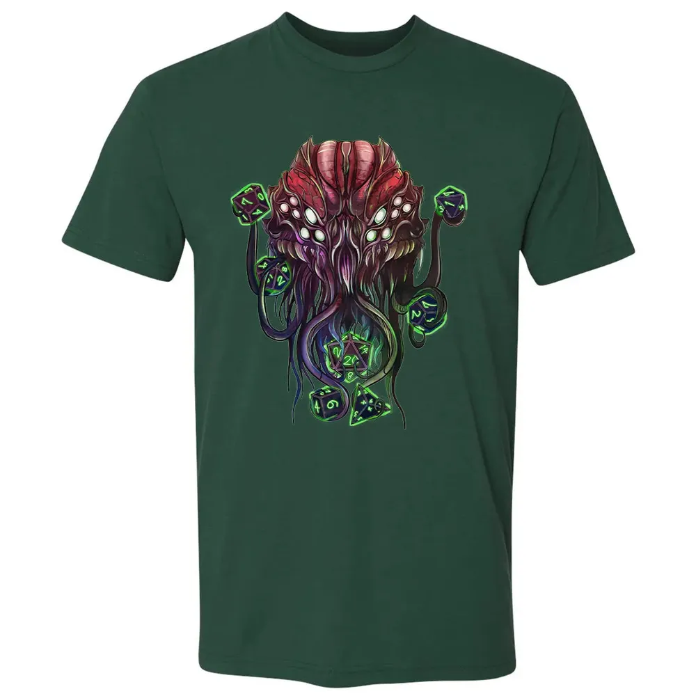 Cthulhu And Dices Premium Unisex T-shirt - 12