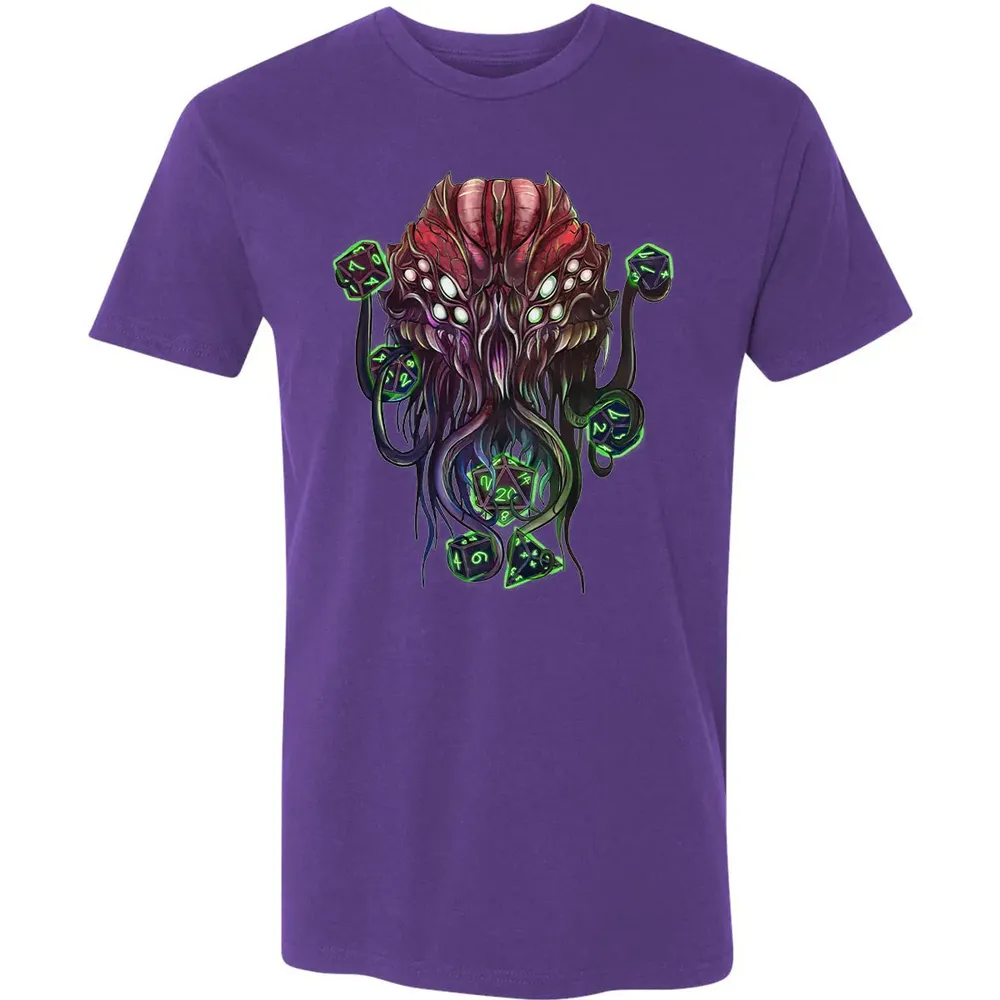 Cthulhu And Dices Premium Unisex T-shirt - 7