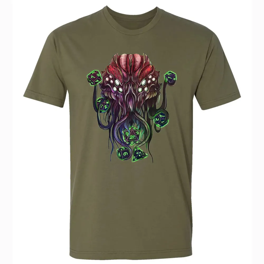 Cthulhu And Dices Premium Unisex T-shirt - 5