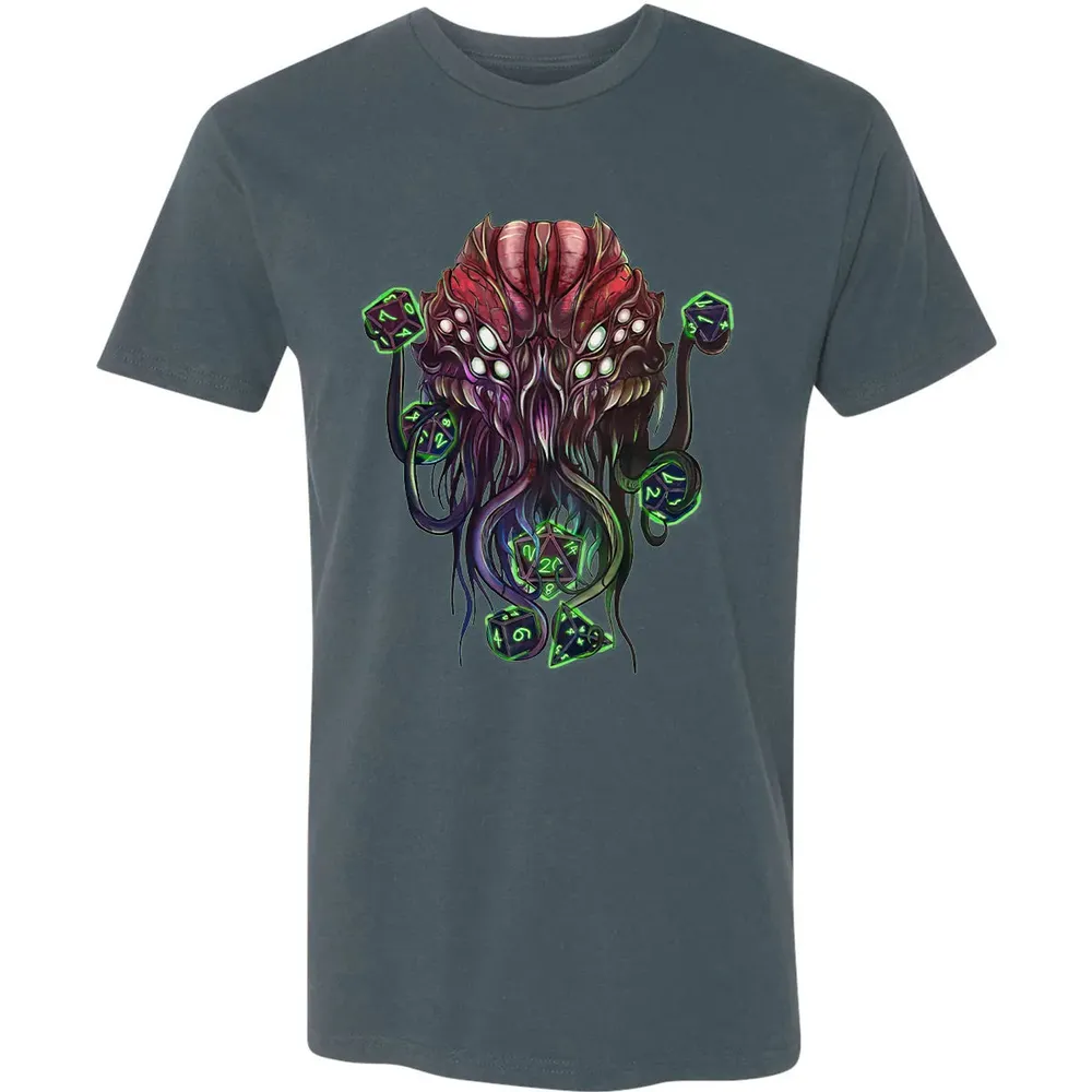 Cthulhu And Dices Premium Unisex T-shirt - 14
