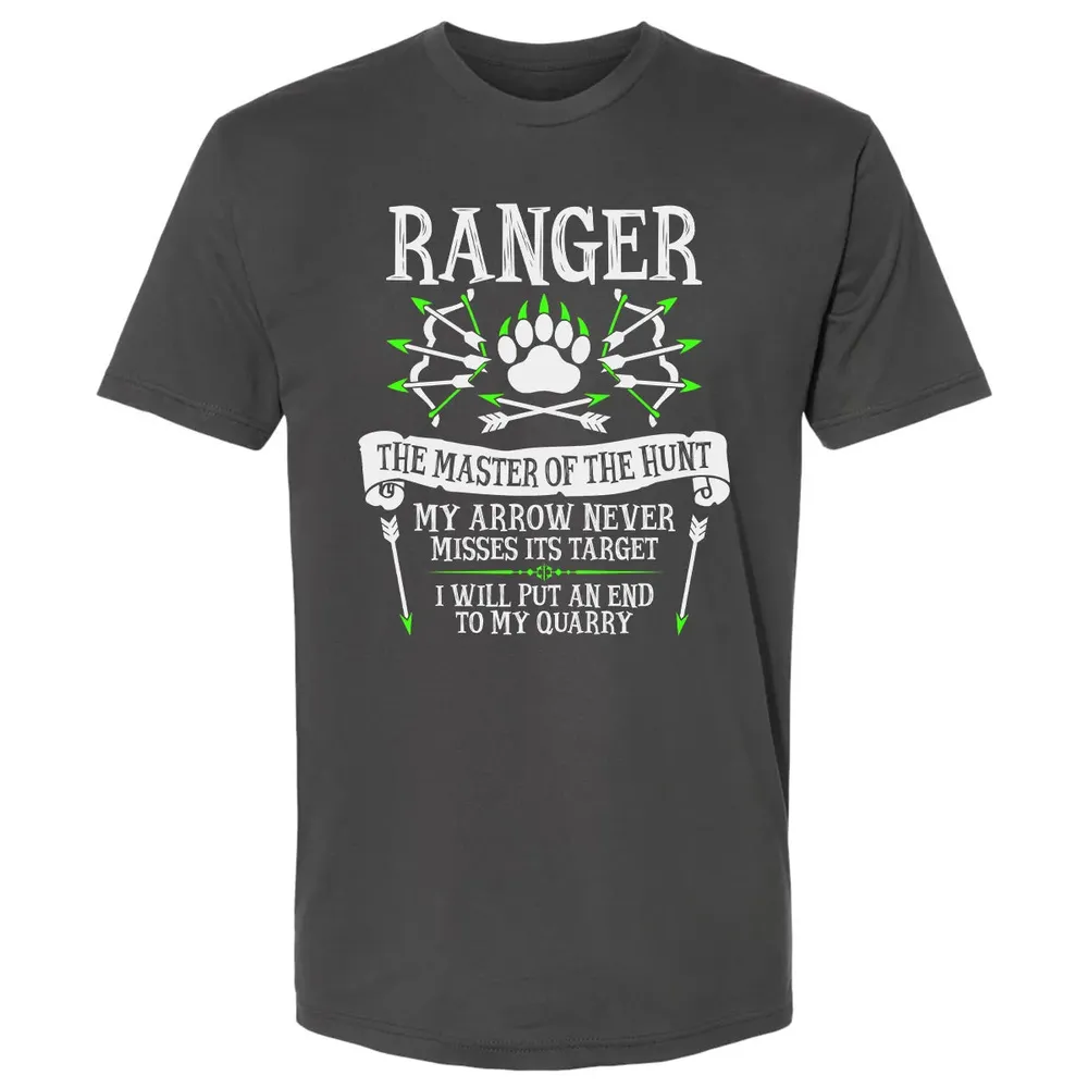 RANGER, The Master of the Hunt (White Text) Premium Unisex T-shirt - 8