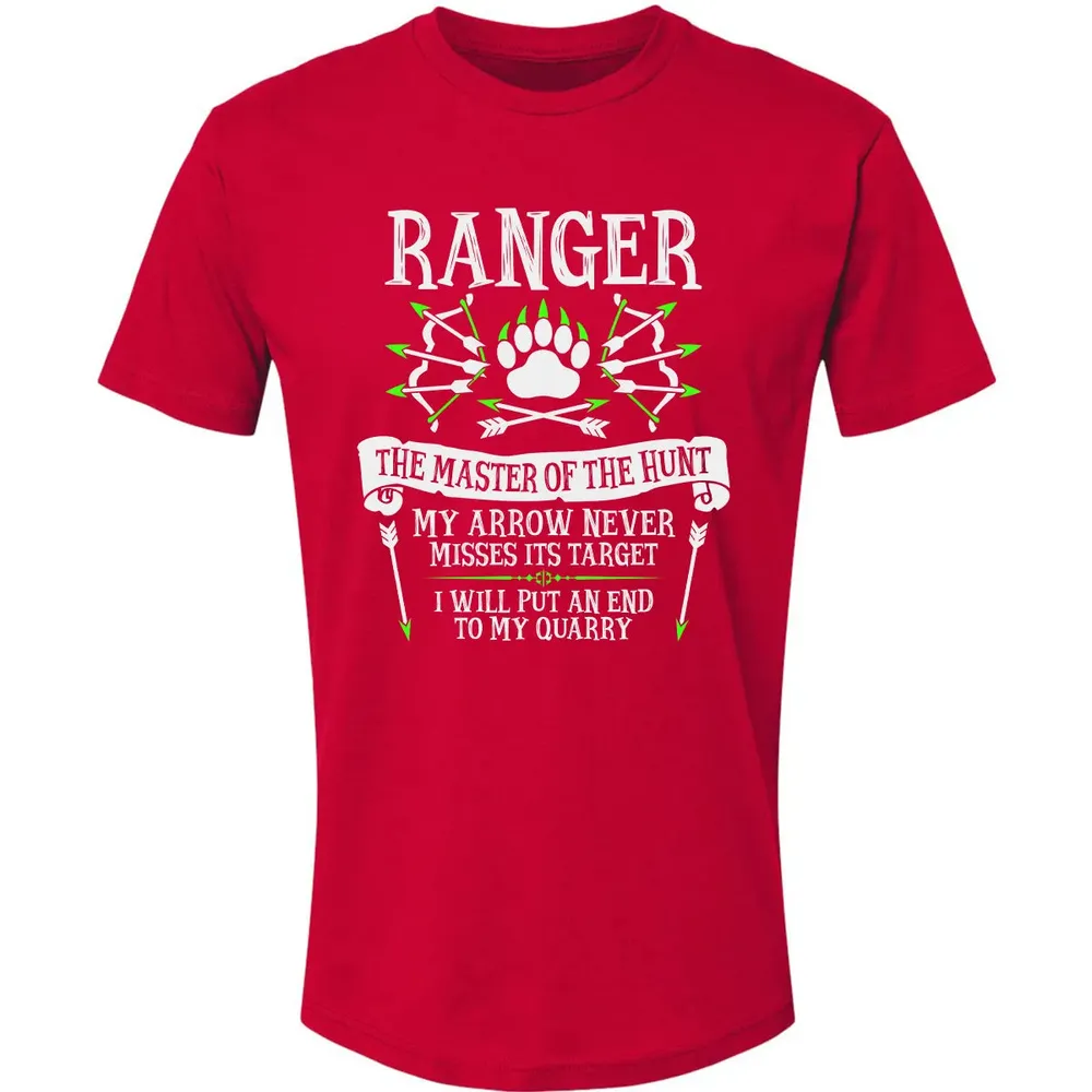 RANGER, The Master of the Hunt (White Text) Premium Unisex T-shirt - 6