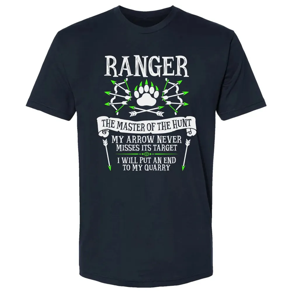 RANGER, The Master of the Hunt (White Text) Premium Unisex T-shirt - 2