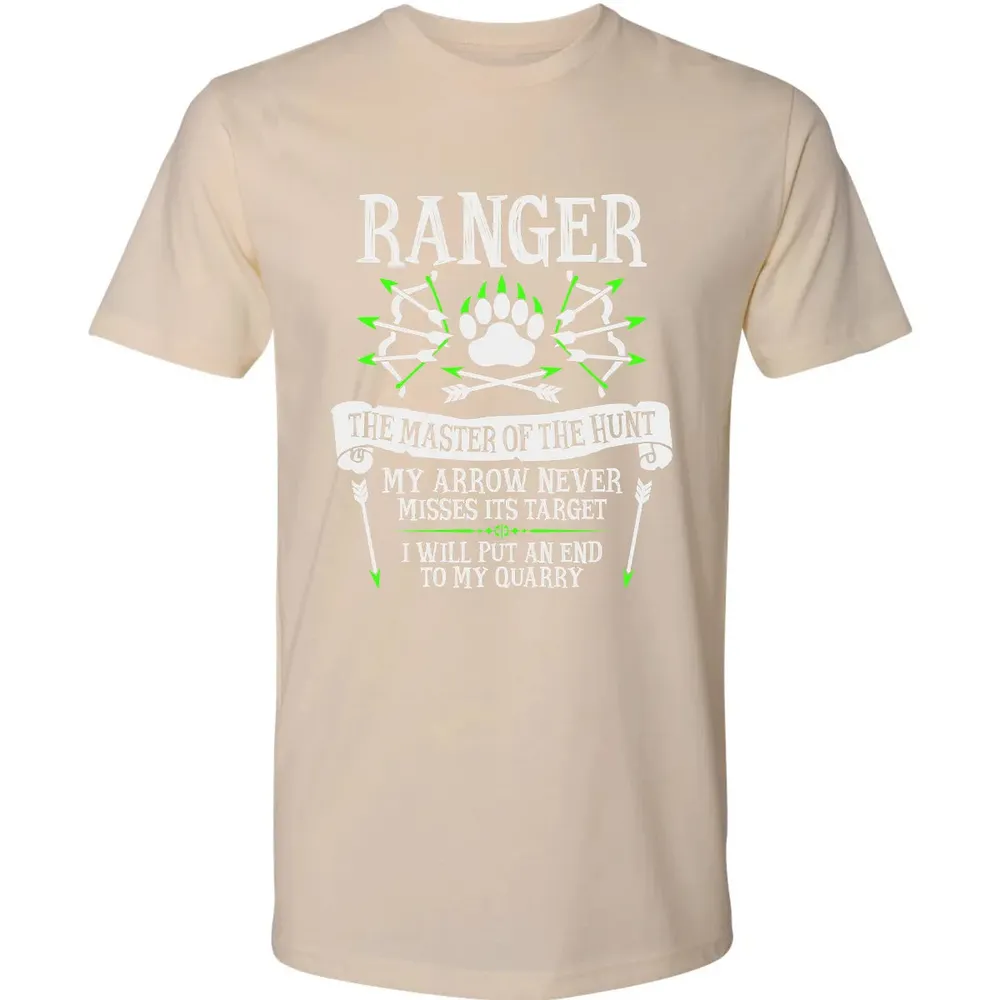 RANGER, The Master of the Hunt (White Text) Premium Unisex T-shirt - 13