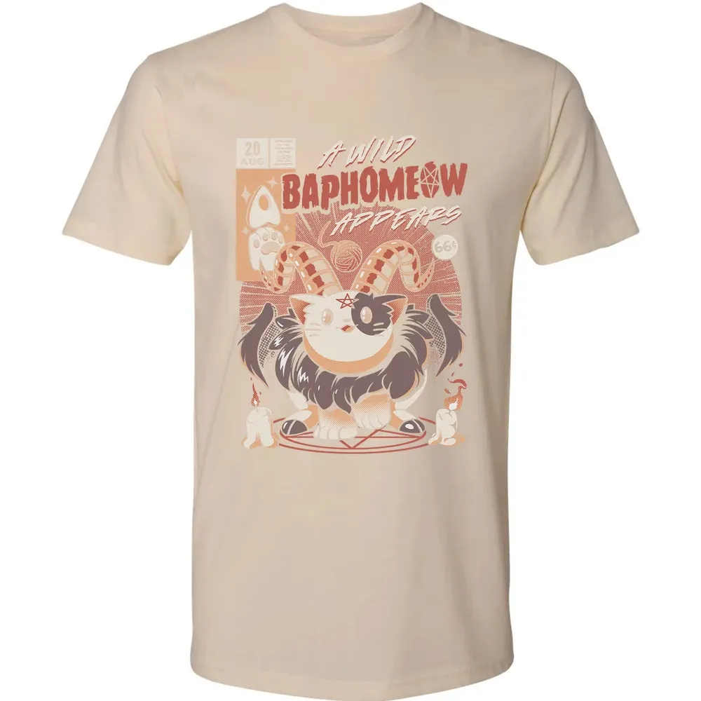 A Wild Baphomeow Appears Premium Unisex T-shirt - 13