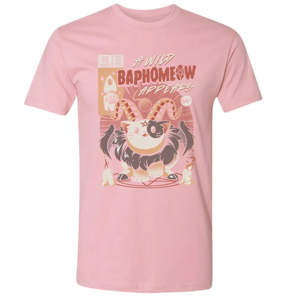 A Wild Baphomeow Appears Premium Unisex T-shirt - 3