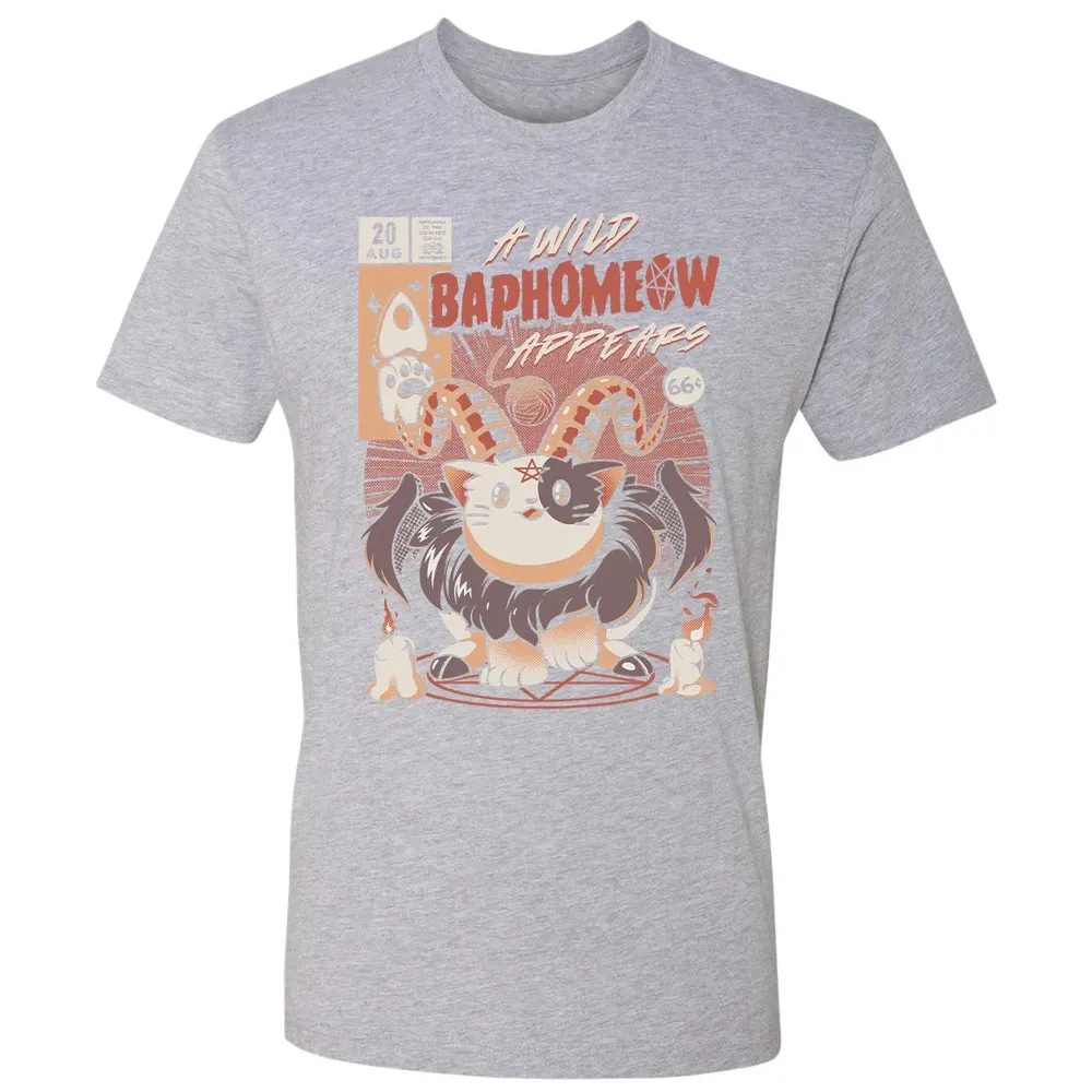 A Wild Baphomeow Appears Premium Unisex T-shirt - 9