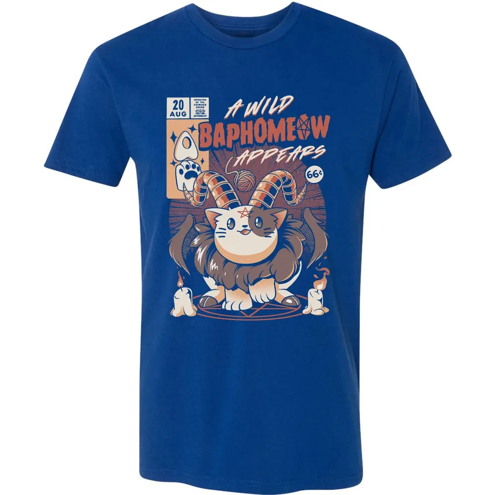 A Wild Baphomeow Appears Premium Unisex T-shirt - 10