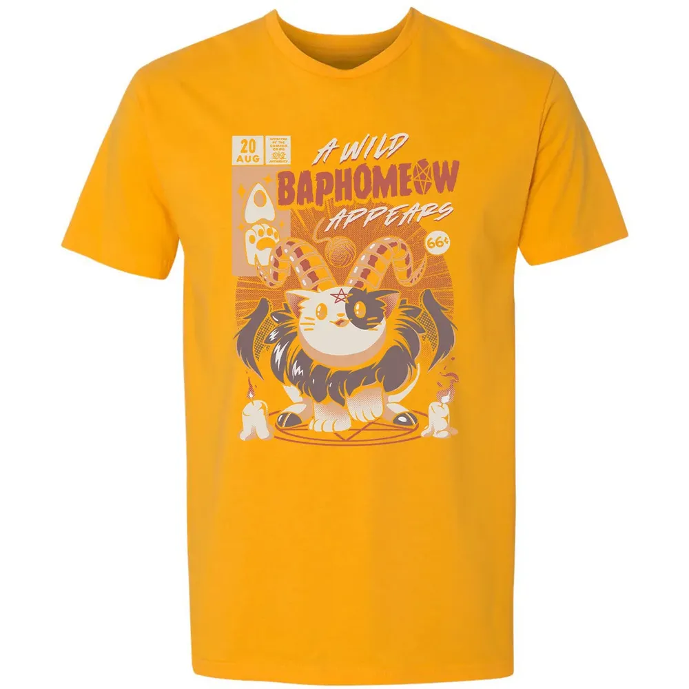 A Wild Baphomeow Appears Premium Unisex T-shirt - 11