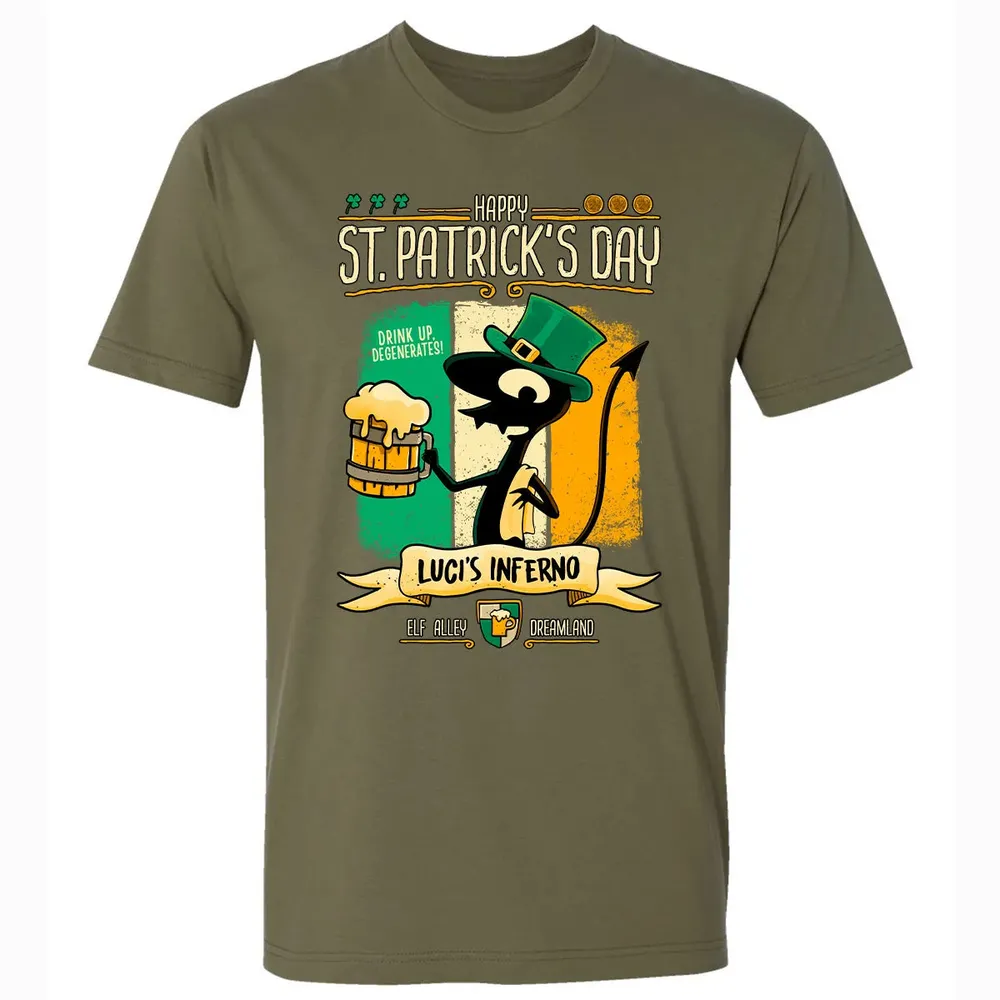 St Patrickâ€™s at Luci's Premium Unisex T-shirt - 5