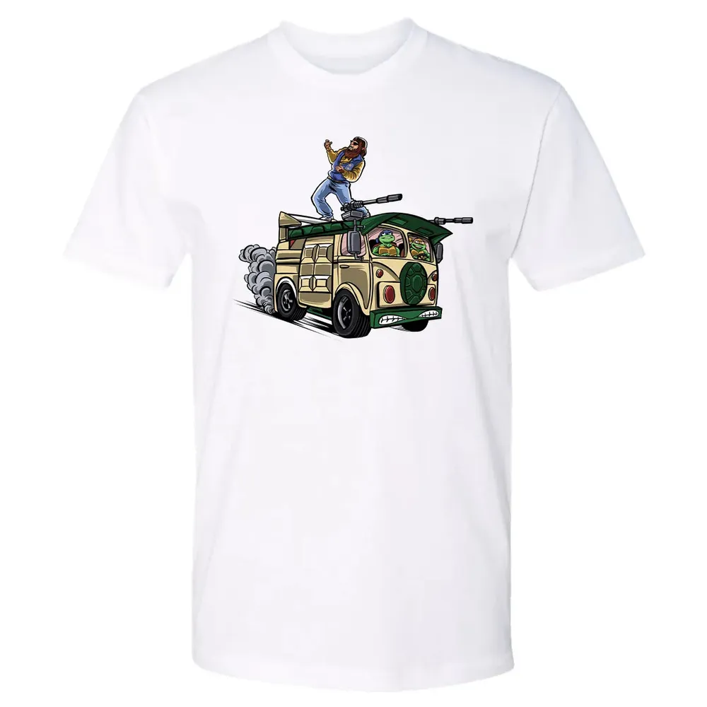Surfing In The Turtle Van Premium Unisex T-shirt - 4