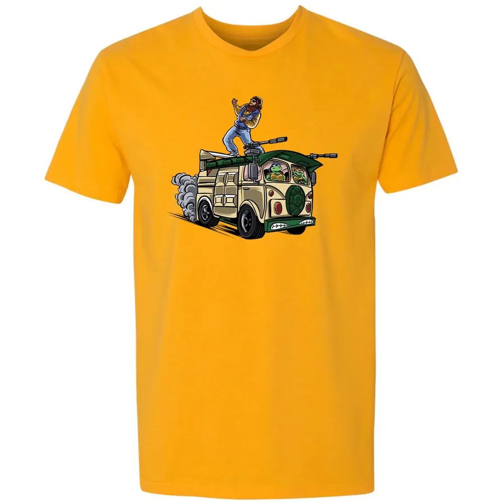 Surfing In The Turtle Van Premium Unisex T-shirt - 11