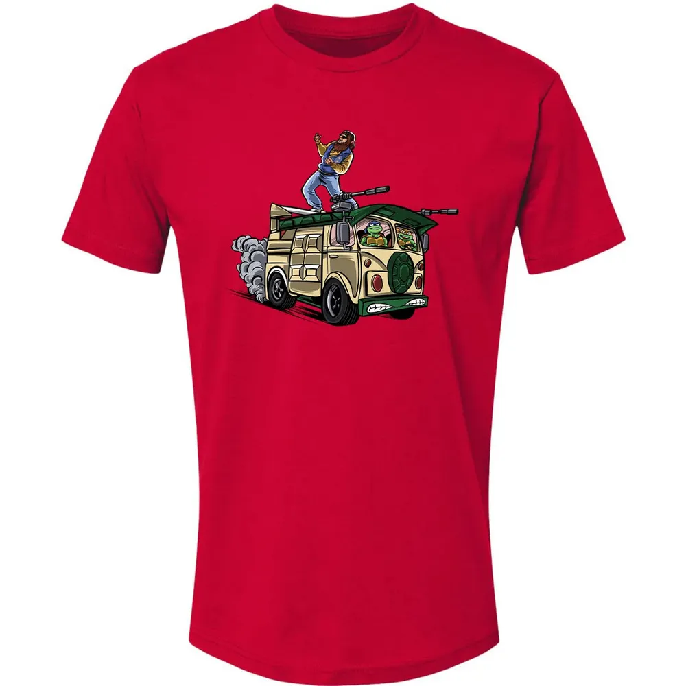 Surfing In The Turtle Van Premium Unisex T-shirt - 6