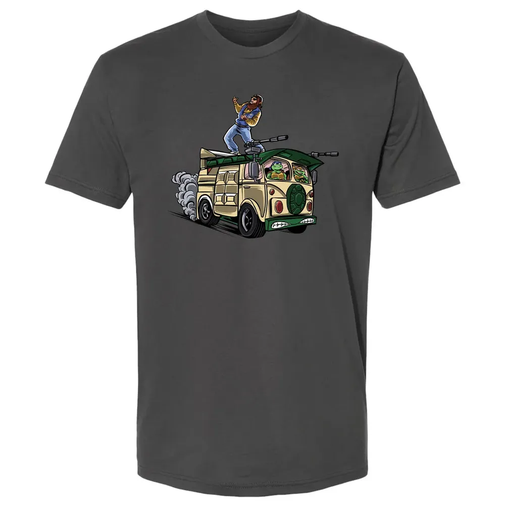 Surfing In The Turtle Van Premium Unisex T-shirt - 8