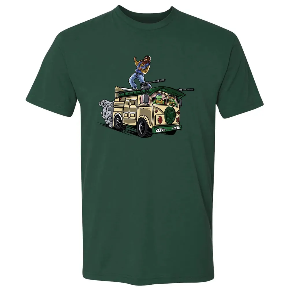 Surfing In The Turtle Van Premium Unisex T-shirt - 12